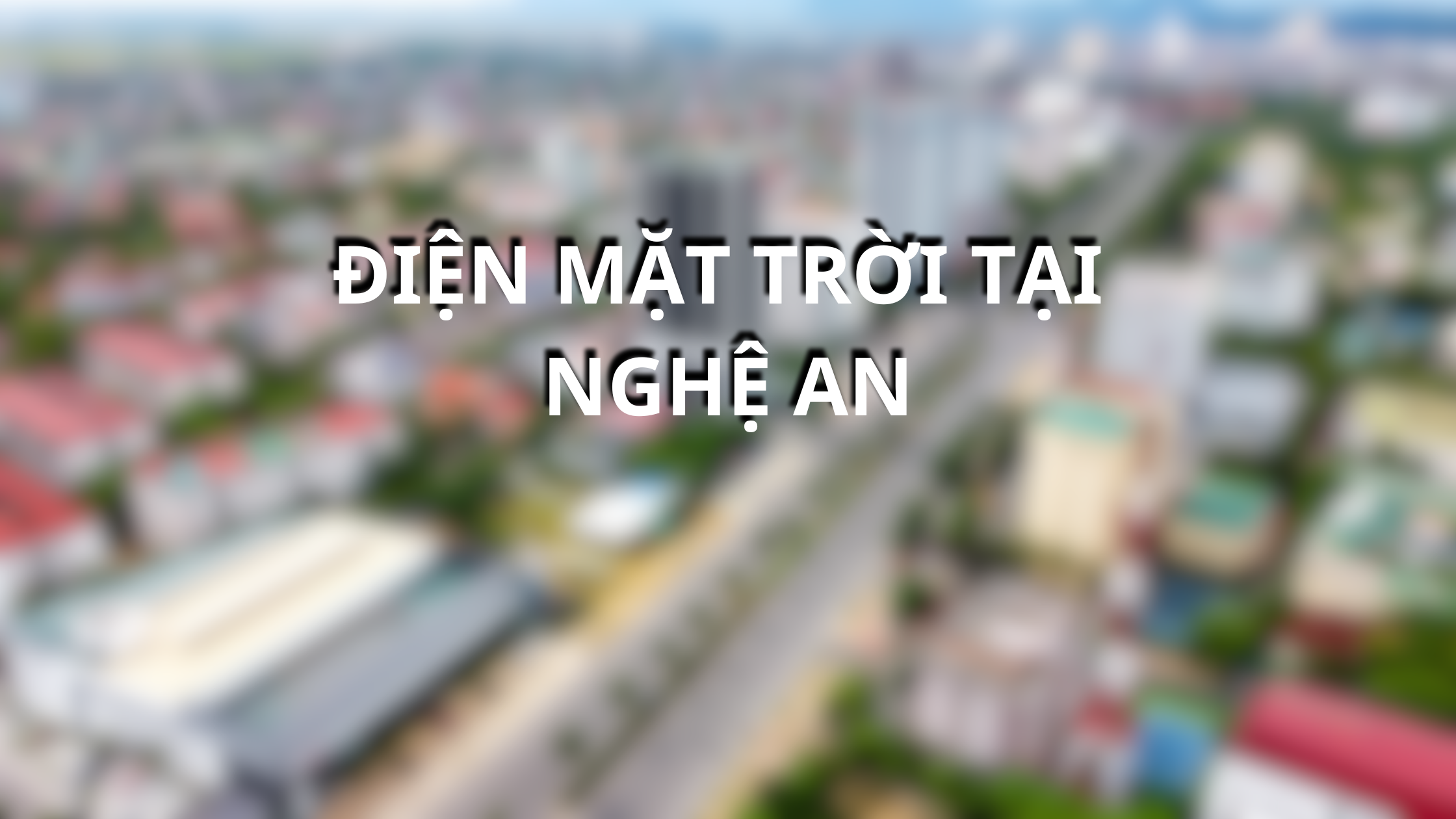 Điện mặt trời tại Nghệ An